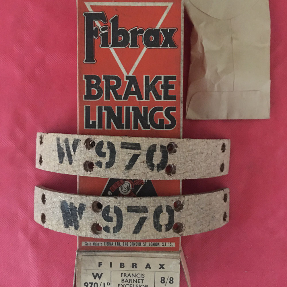 DOT, Francis Barnett, Greeves, Indian, OEC, Sun, Swallow Brake Linings - British Hub 5"