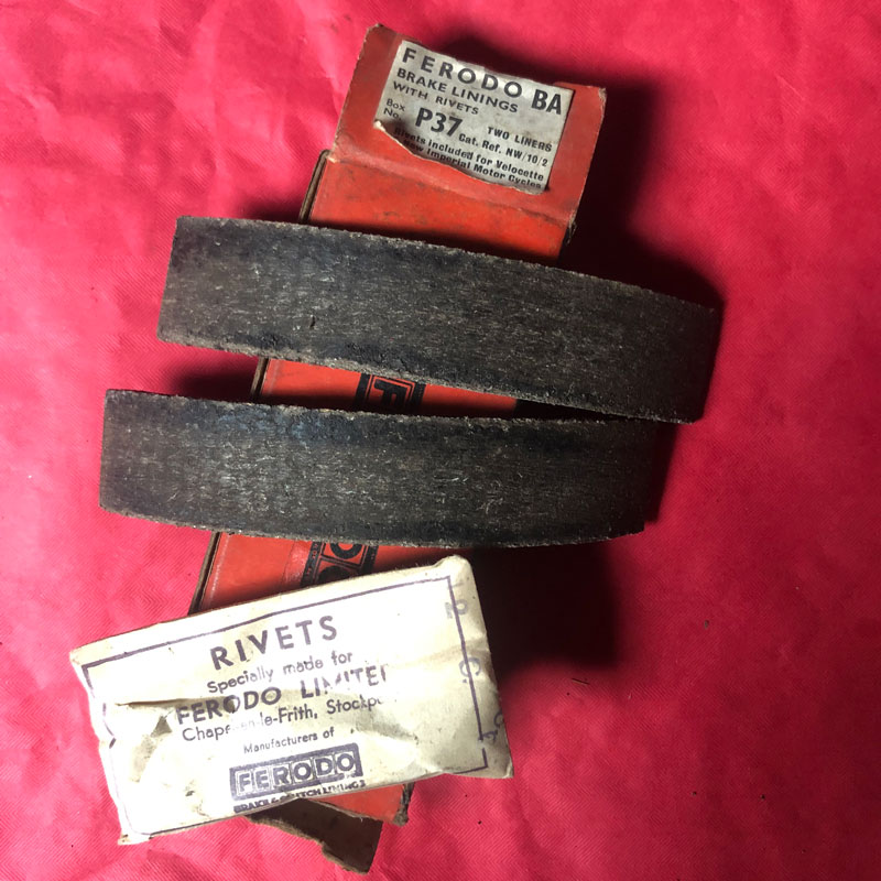 Velocette KSS, KTT, MSS Brake Linings