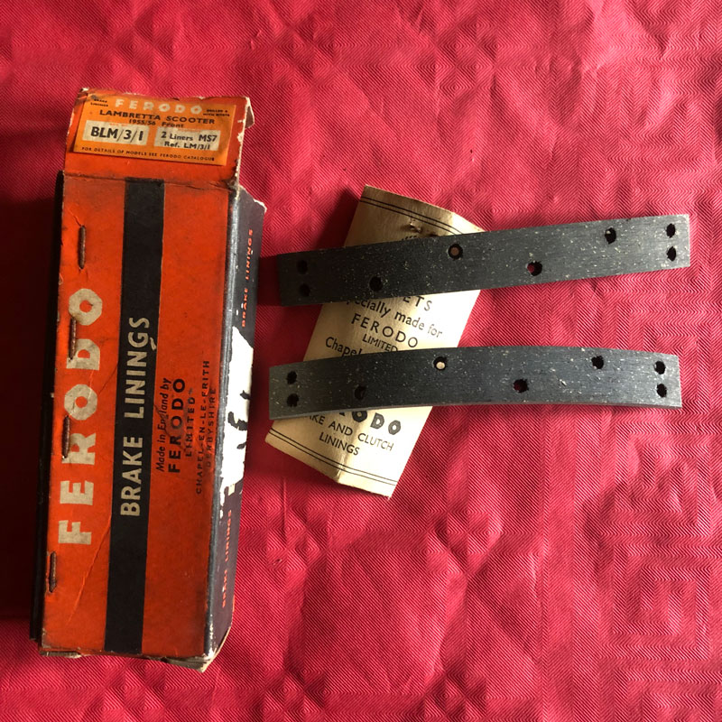 Lambretta LD Brake Linings - BLM/3/1