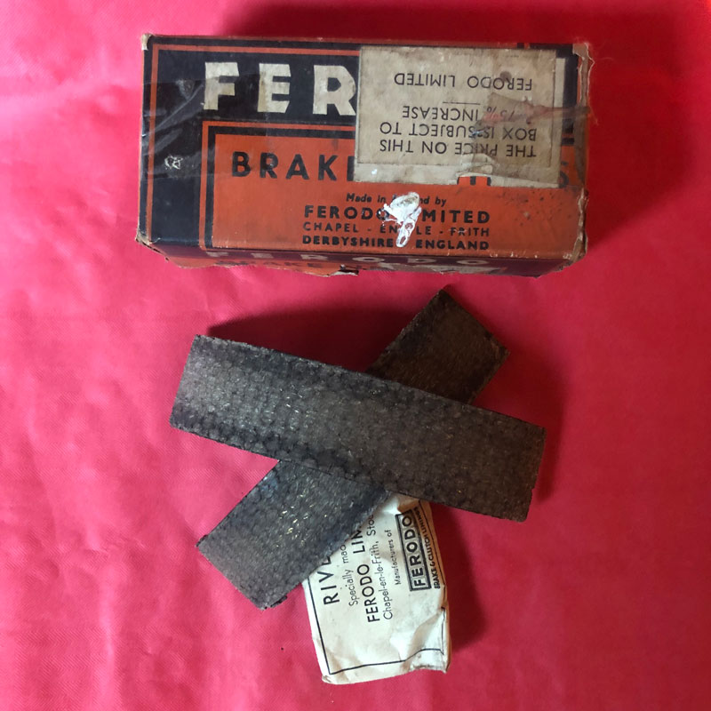 New Imperial 'Unit Minor' Vintage Motorcycle Brake Linings