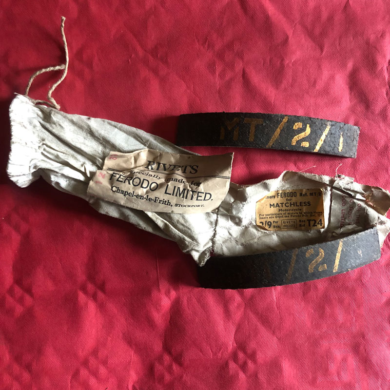 Matchless F/7 & F/4 Vintage Motorcycle Brake Linings - MT/2/1 – Image 2